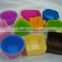 Hot selling Square Silicone Muffin Cup/Cup Cake mold