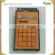 unique 12 digital dual power bamboo calculator, natural bamboo material luxury gift