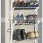 4 layers china manufacture over the door organizer for shoes