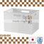 simple design square plastic box with stacking made in Japan