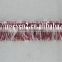 good looking kintting tassels red and white lace trim for garment accessories