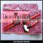 21 Pcs Cosmetic Brush Kit Sexy Leopard Brush Set Orange Make up Brushes Pink pu Bag