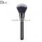 Diri 2colors hair shiny sliver metal handle powder oval brush