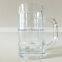 400ml Bar Drinking White Glass Beer Empty Cup with Handle