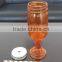 Bright Ombre Mason Jar on a Pedestal Glass Drinkware w/ Straw