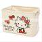 Foldable Laundry Basket Cotton Linen Toys Bin Basket Household Storage Organizer Cartoon Bottle