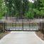 estate gate/ Luxury Stainless Steel Gate Design with Leave Steel Decorating