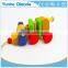 colorful Pull Along wiggles Dog Wooden Toy wiggles as you pull they make a clicking sound and make a fun baby