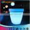Decoration Indoor Colorful Plastic Led Light Flowerpots