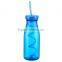 Sport Portable Travel Plastic Water Bottle With straw Cup 760ML