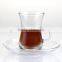 2016 Popular small clear italian coffee cups and saucers set