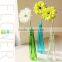 cheap colored different shapes glass flower vases for home decoration
