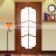2015 new design ISO standard glass solid wooden door for kitchen room and bathroom