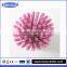 Best quality mini easy handhold kitchen vegetables and fruit plastic pig shape round brush kitchen tool plastic brush