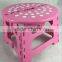 Plastic Round Mini Portable Folding Stool for Kids