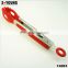 14061 9 Inch Kitchen and Barbecue Grill Tongs Silicone BBQ Cooking Stainless Steel Locking Food Tong Salad Tongs