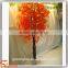 Wholsale artificial tree fiberglass tree and artificial red maple tree for decoration indoor