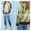 2016 factory price life bomber green printed smart ladies jacket