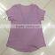 women cheap print branded stock tee