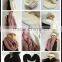 winter lady and women or men fashion pure color new warp neck knitting scarf factory