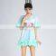 Kitten printed dress chiffon dress sublimation print dress