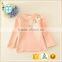 long sleeve undershirt for 2 year-old gril, baby long sleeve undershirt with 90cm, kids turtleneck winter underwears