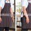 Man cotton canvas black color OEM kitchen bib apron