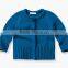 2018 little girls plain button down design cheap cardigan sweater for children