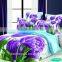 China supplier cotton 3d printed big flower bedding set