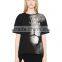 Womens fashion basic t-shirt printing latest design