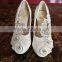 high quality pointed fashion high heel shoes laser pumps glitter wedding dress shoes women WS045