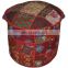 Indian Traditional Home Decorative Ottoman Handmade and Patchwork Foot Stool Floor Cushion
