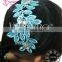 H-01 applique custom-made hair accessories with rhinestones for ballroom dance dress latin dance dress