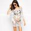 Ananas detail white net dress for beach
