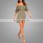 2017 Army Green Summer Girls Spaghetti Strap Mini Dress