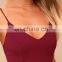 2017 Spaghetti Strap Wine Red Ladies Sexy Mini Bodycon Dress