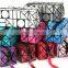 Lattice Sequined Folading Travel Makeup Pouch Bag Cosmetic With Zipper