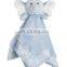 2-pack Plush Animal Security Blankets plush animal head blanket ,high quality toy for baby