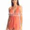 Sweet Tangerine Lacie Halter Flyaway Babydoll