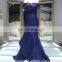 1A1048 Misty Starry Blue Off Shoulder Sequin Back Lace-up Sheath Evening Dress Prom Dress