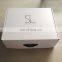 Cheap Shipping Cost White Matte with Handle Custom Paper Box without Glue