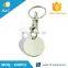 Promotion gifts customize metal trolley token keychains