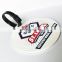 Round shape PVC rubber luggage tag