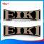 Polished aluminum metal logo