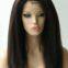 Double Layers No Mixture Brown 10inch - 20inch Natural Human Hair Wigs No Chemical