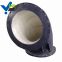 Abrasive materials ceramic lined bend pipe 90 degree elbow