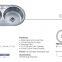 Guangdong Dongyuan Kitchenware CE certificated Stainless Steel Double Bowl Round Kitchen Sinks