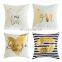 Gold Stamping Soft  Decorative Outdoor Square velvet  Cushion Cover for Sofa