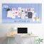 wholesale colorful square self sticking nine grid felt wall sticker