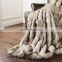 high quality 100% polyester warm large sofa throw blanket faux fur blanket